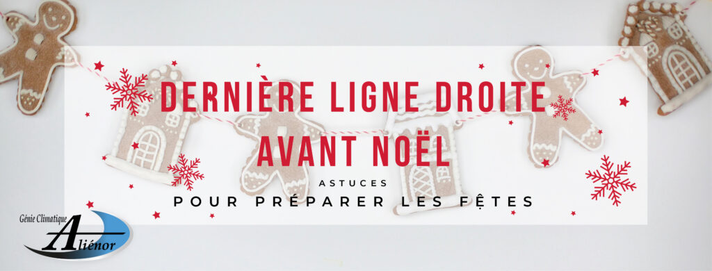 Dernière ligne droite avant Noël avec une guirlande de biscuits de Noël, astuces pour préparer Noël en un temps record.