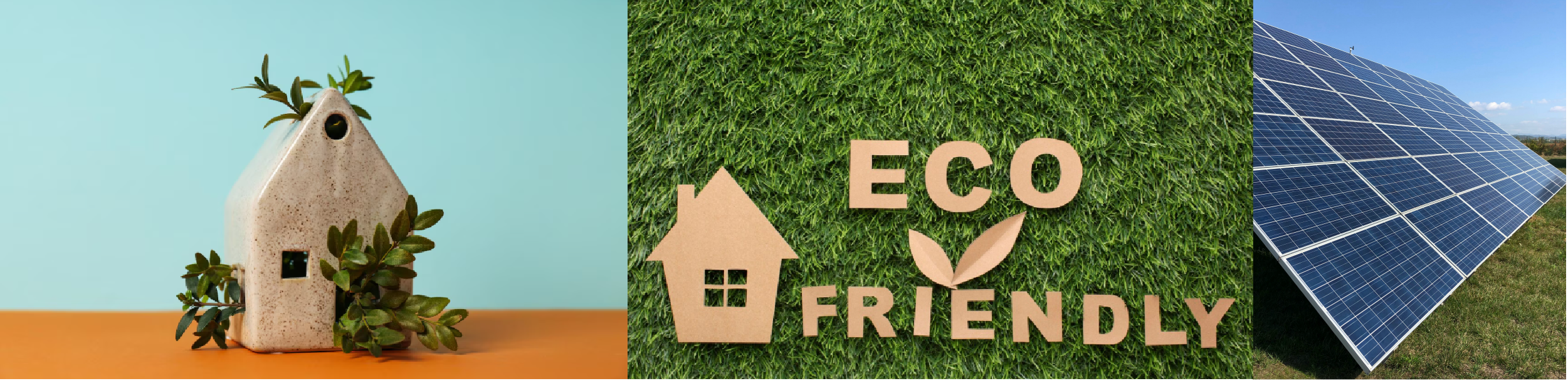 Maison écologique équipée de panneaux solaires thermiques, illustrant l'intégration des énergies renouvelables pour un chauffage et une climatisation durables et respectueux de l'environnement.
